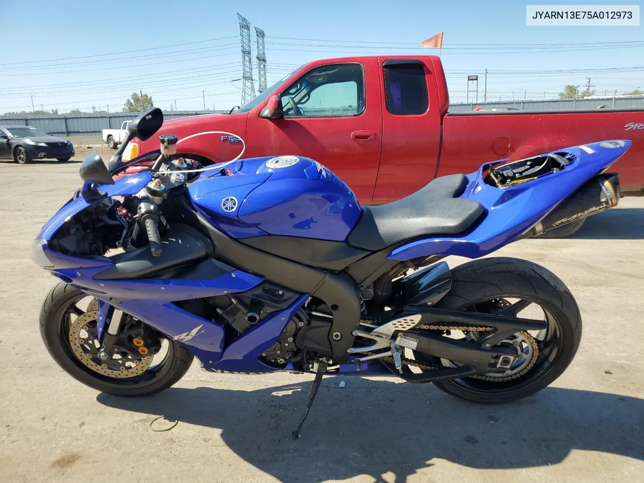 2005 Yamaha Yzfr1 VIN: JYARN13E75A012973 Lot: 72250304