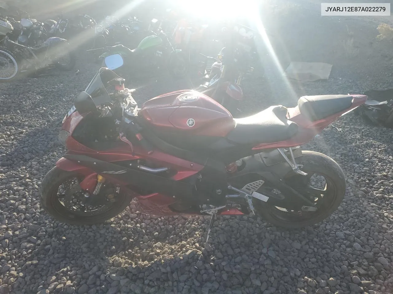 2007 Yamaha Yzfr6 L VIN: JYARJ12E87A022279 Lot: 78211114