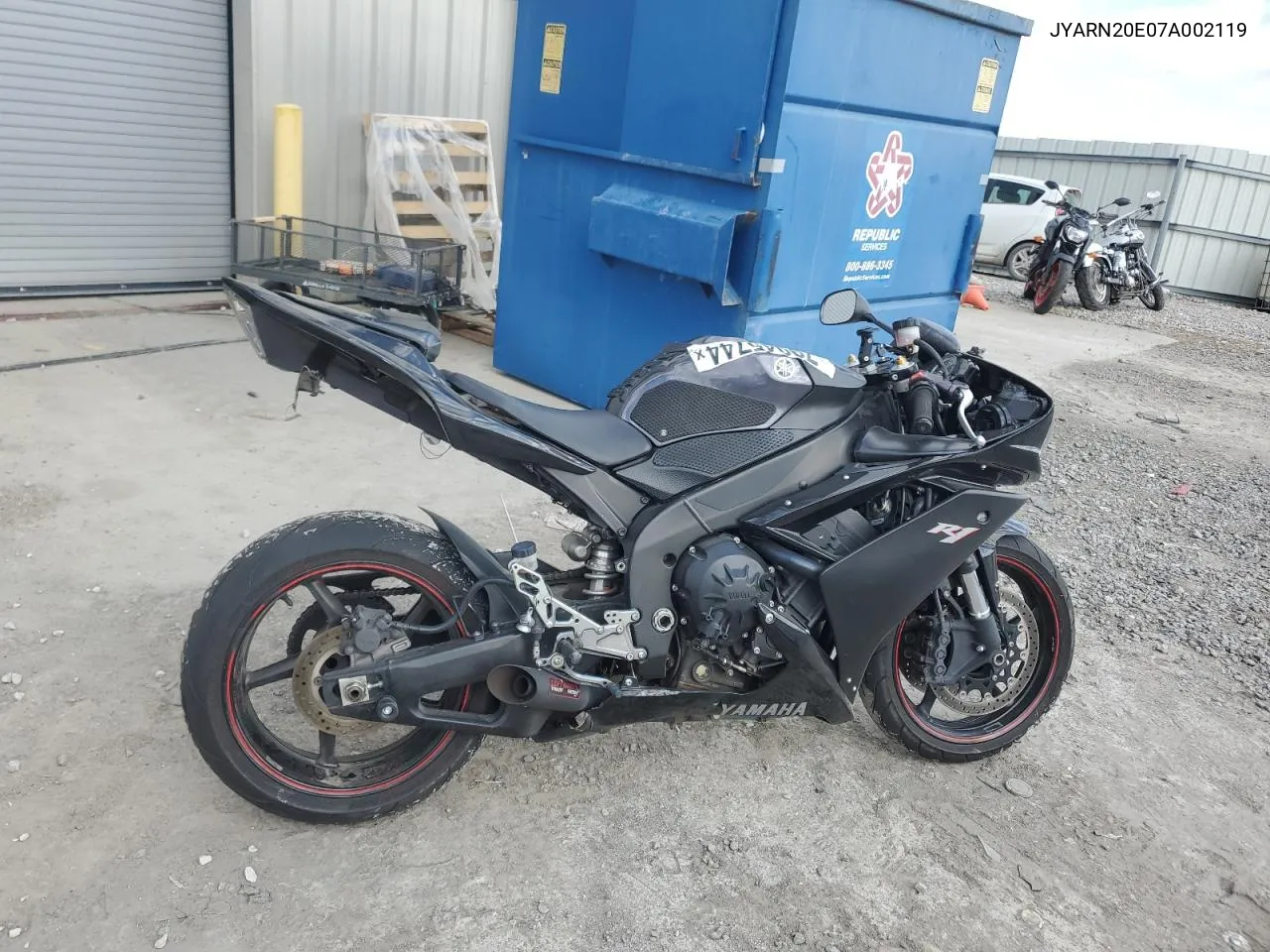 2007 Yamaha Yzfr1 VIN: JYARN20E07A002119 Lot: 79045744