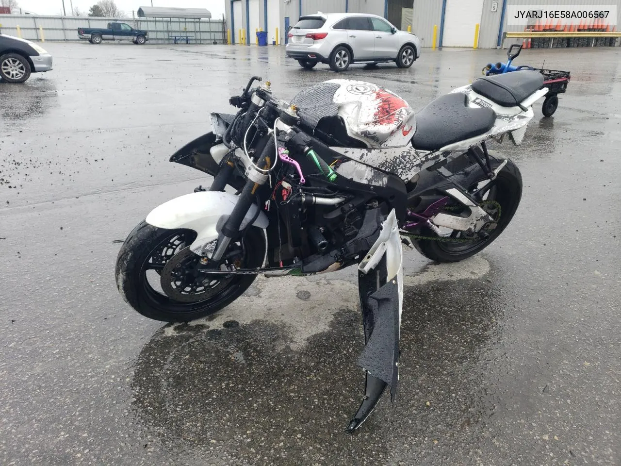 2008 Yamaha Yzfr6 VIN: JYARJ16E58A006567 Lot: 44478854