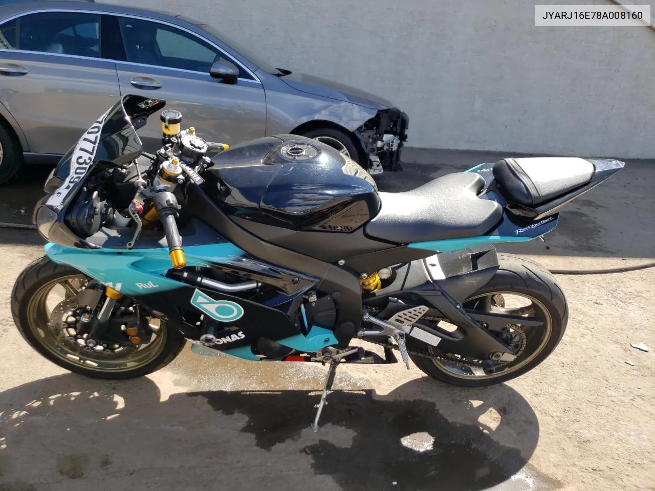 2008 Yamaha Yzfr6 VIN: JYARJ16E78A008160 Lot: 70773094