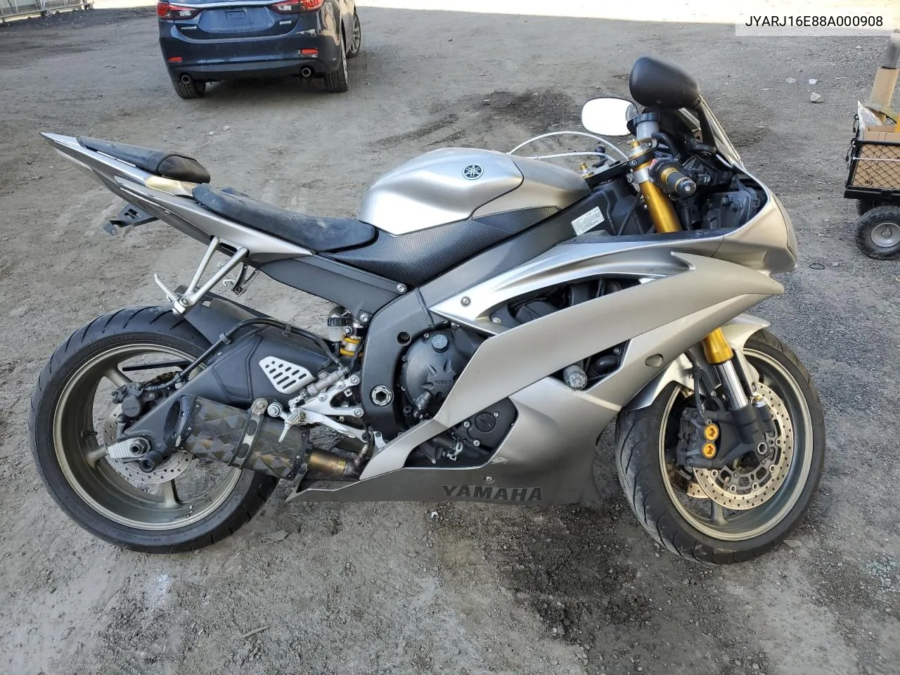 2008 Yamaha Yzfr6 VIN: JYARJ16E88A000908 Lot: 73376484