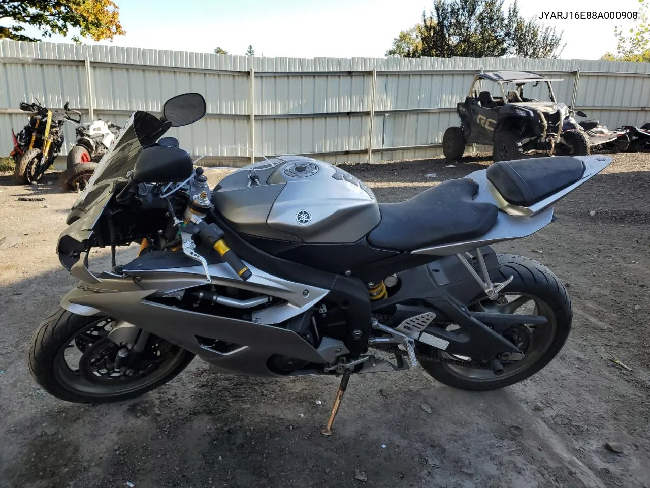 2008 Yamaha Yzfr6 VIN: JYARJ16E88A000908 Lot: 73376484