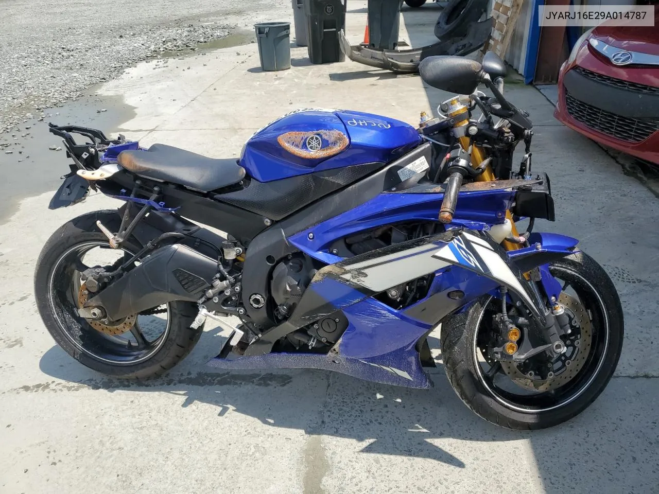 2009 Yamaha Yzfr6 VIN: JYARJ16E29A014787 Lot: 56207034