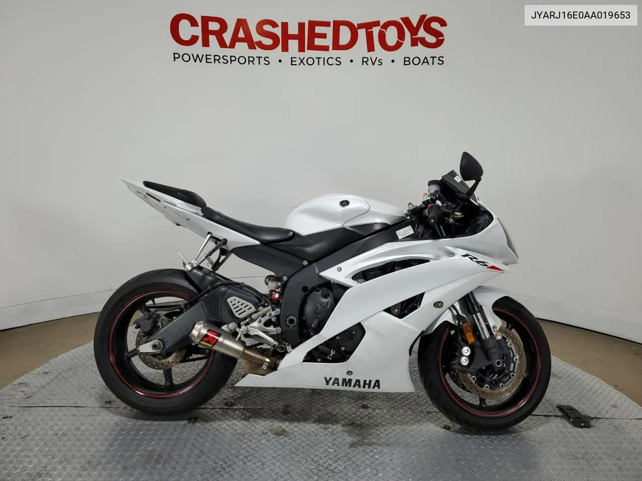 2010 Yamaha Yzfr6 VIN: JYARJ16E0AA019653 Lot: 71997274