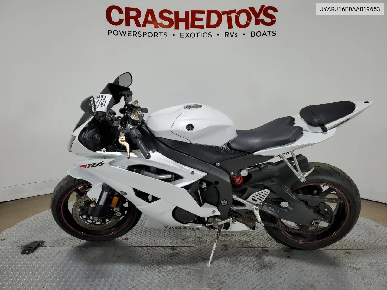 2010 Yamaha Yzfr6 VIN: JYARJ16E0AA019653 Lot: 71997274