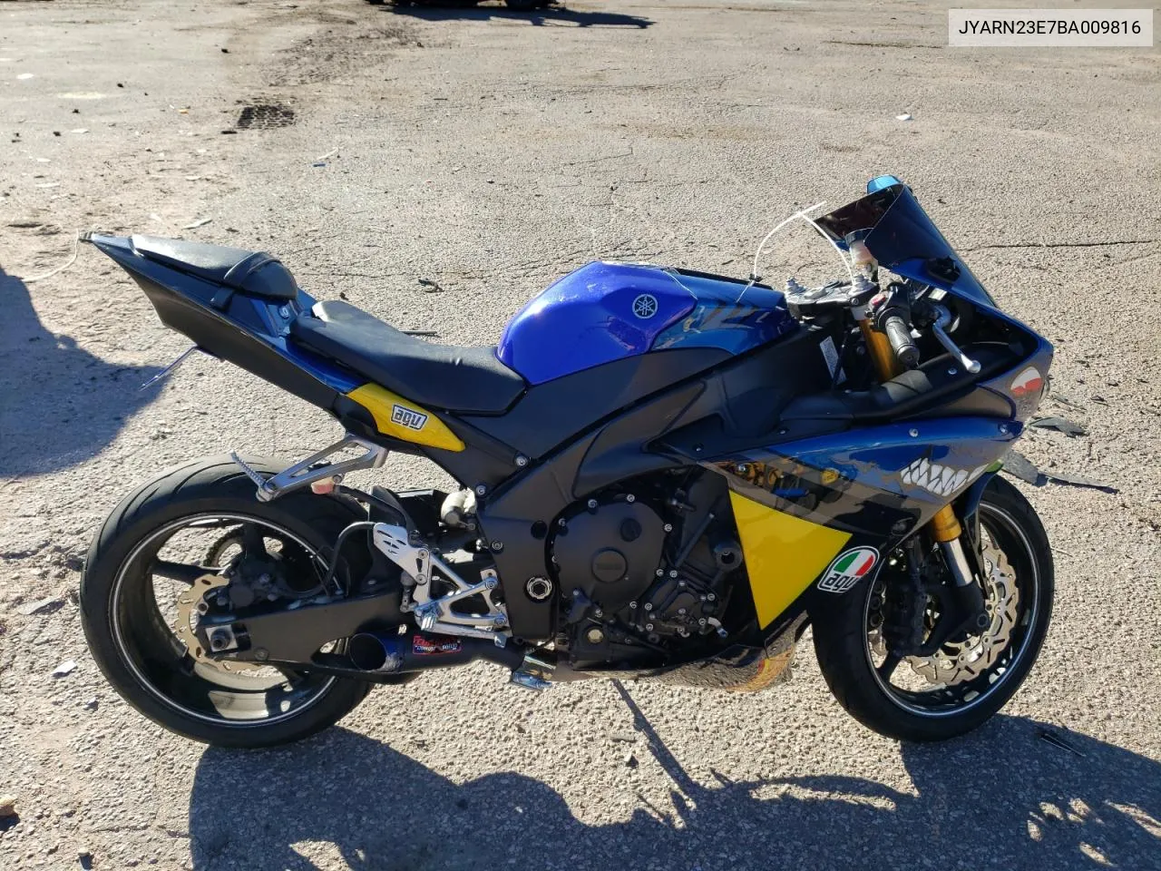 2011 Yamaha Yzfr1 VIN: JYARN23E7BA009816 Lot: 77482344