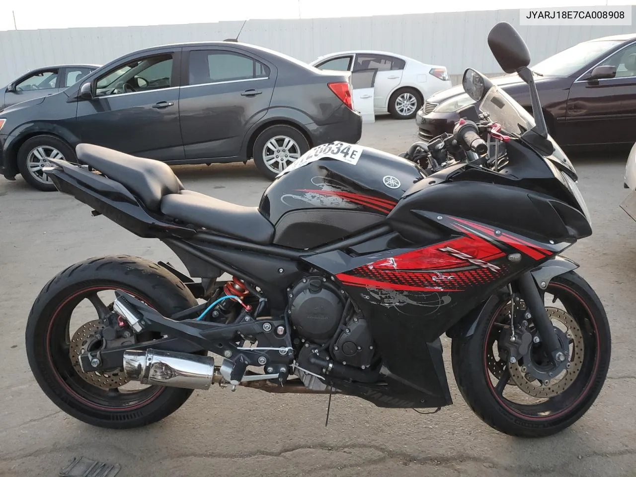 2012 Yamaha Fz6 R VIN: JYARJ18E7CA008908 Lot: 75726634