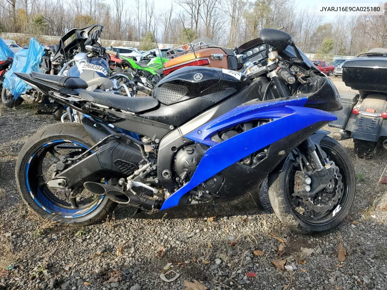 2012 Yamaha Yzfr6 VIN: JYARJ16E9CA025180 Lot: 78015574