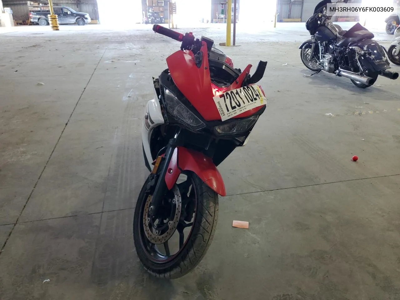 2015 Yamaha Yzfr3 VIN: MH3RH06Y6FK003609 Lot: 72011024