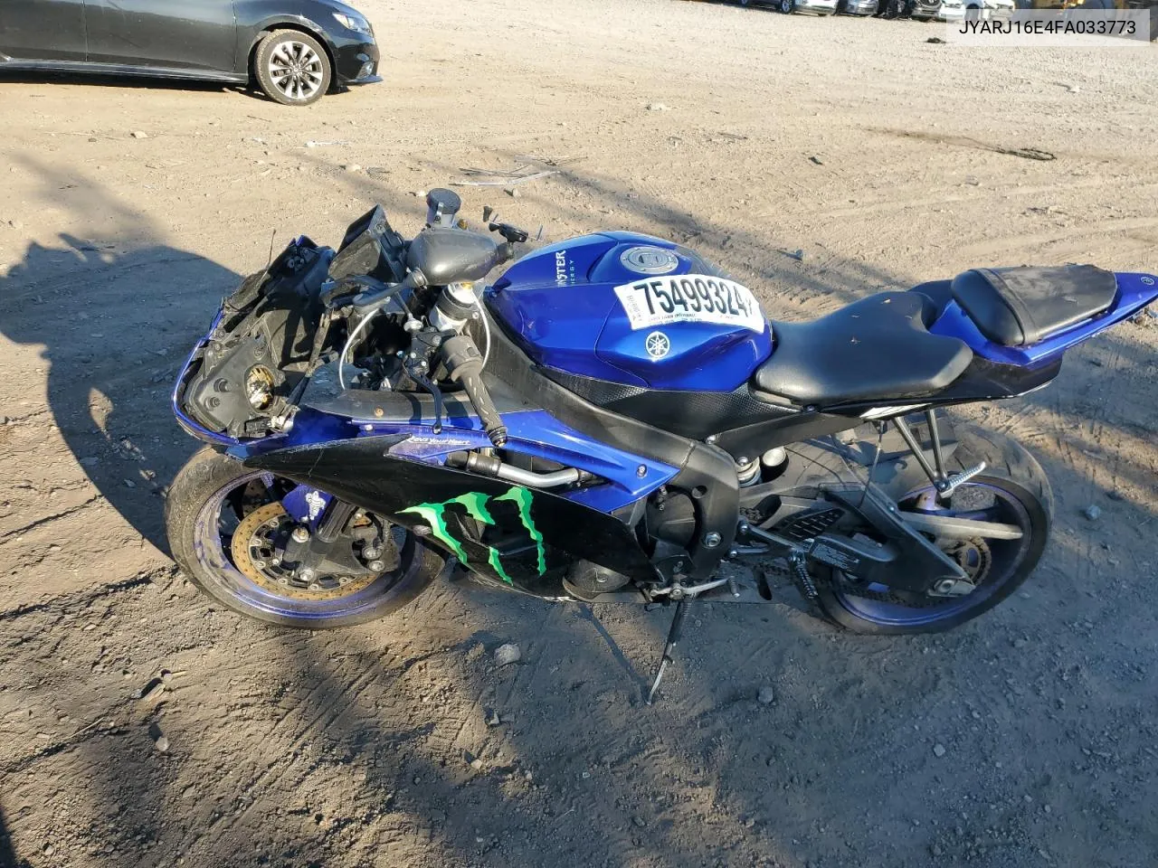 2015 Yamaha Yzfr6 VIN: JYARJ16E4FA033773 Lot: 75499324