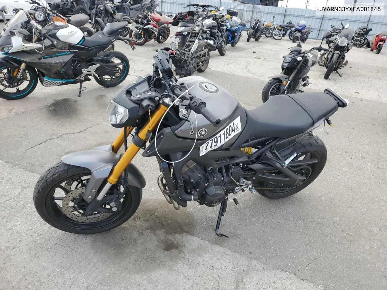 2015 Yamaha Fz09 C VIN: JYARN33YXFA001845 Lot: 77911804