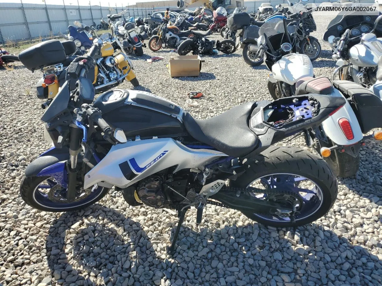 2016 Yamaha Fz07 C VIN: JYARM06Y6GA002067 Lot: 73409874