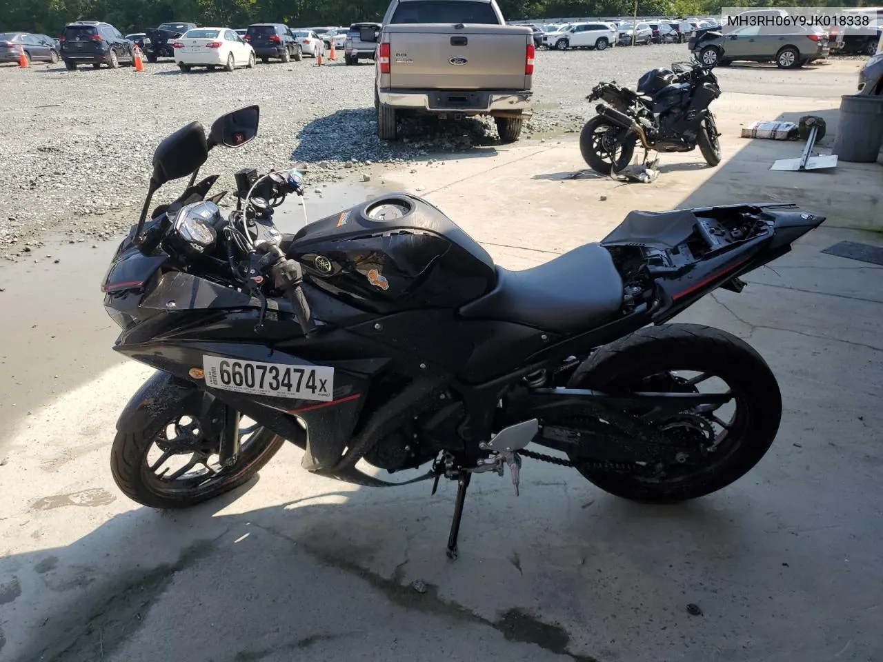 2018 Yamaha Yzfr3 VIN: MH3RH06Y9JK018338 Lot: 66073474