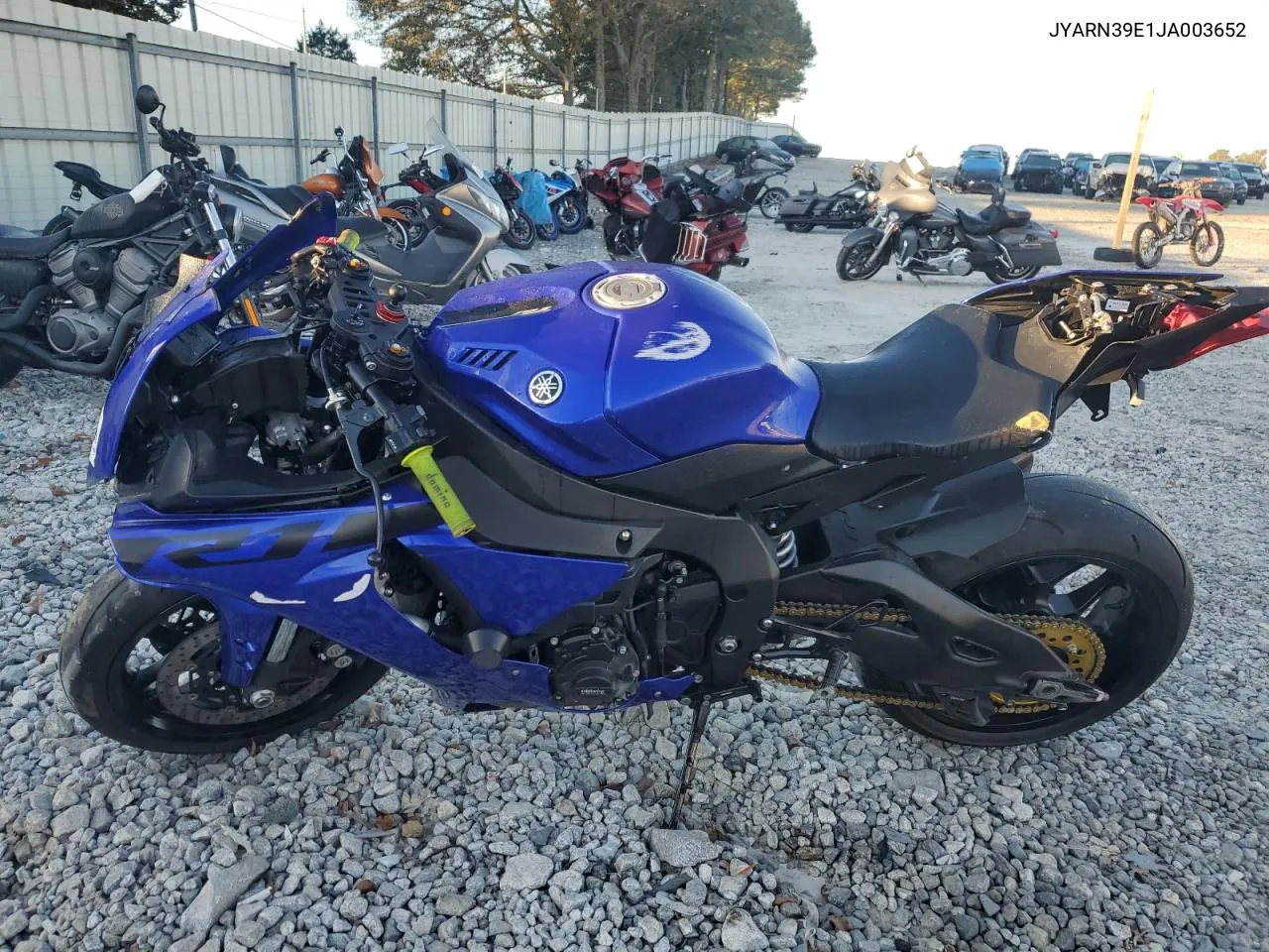 2018 Yamaha Yzfr1 VIN: JYARN39E1JA003652 Lot: 77954934