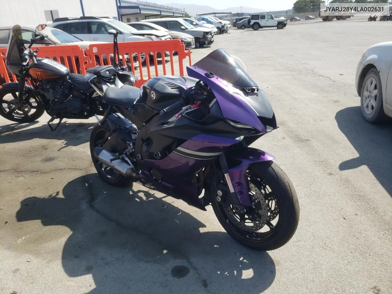 2020 Yamaha Yzfr6 C VIN: JYARJ28Y4LA002631 Lot: 71449494