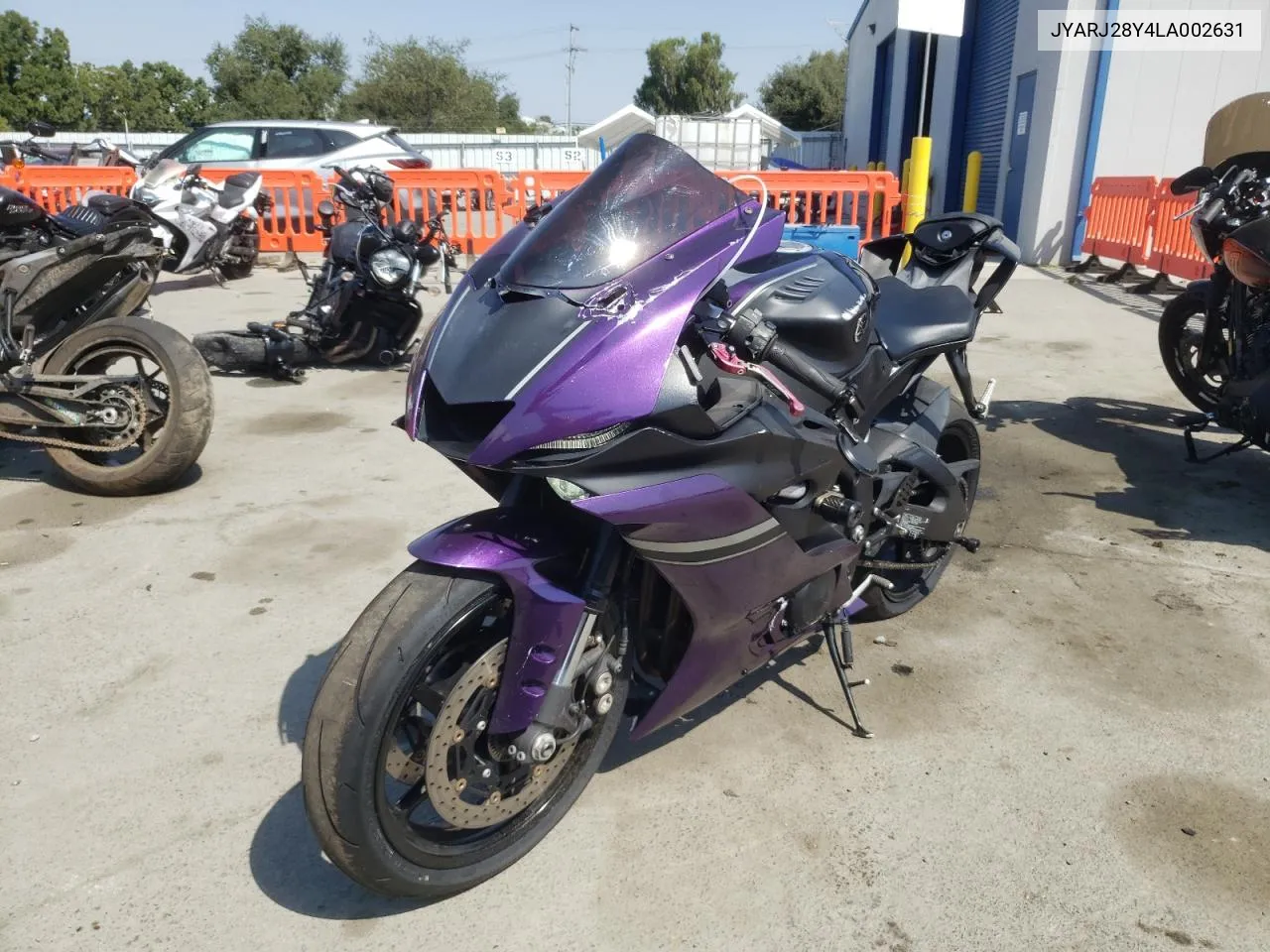 2020 Yamaha Yzfr6 C VIN: JYARJ28Y4LA002631 Lot: 71449494