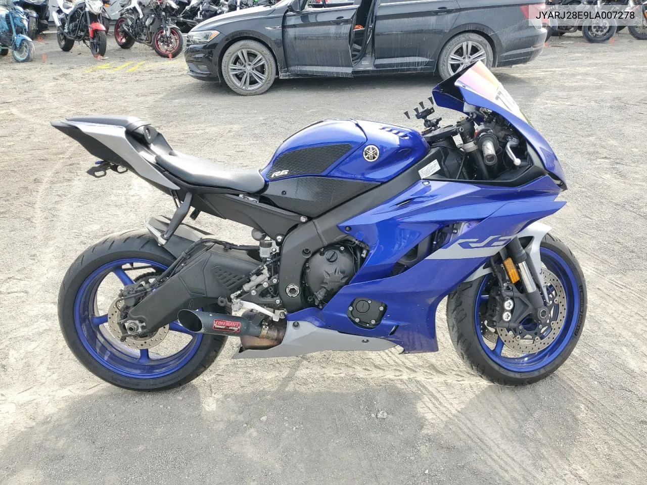 2020 Yamaha Yzfr6 VIN: JYARJ28E9LA007278 Lot: 77811144