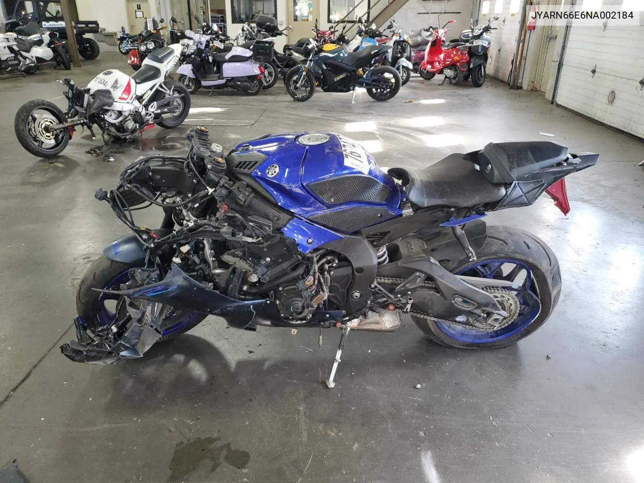 2022 Yamaha Yzfr1 VIN: JYARN66E6NA002184 Lot: 76747714