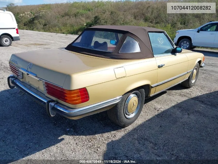 1973 Mercedes Benz Other VIN: 10704412008282 Lot: 40870549