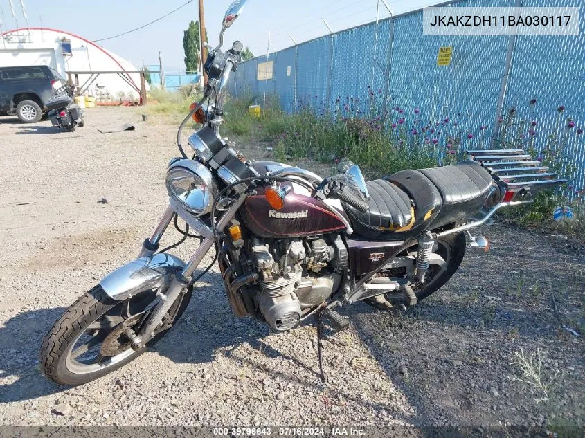 1981 Kawasaki Kz750 H VIN: JKAKZDH11BA030117 Lot: 39796643