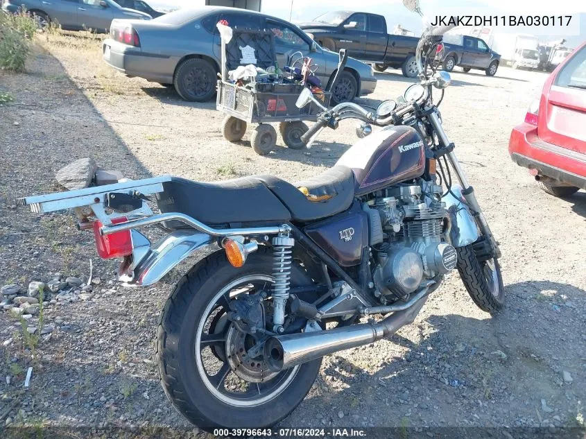 1981 Kawasaki Kz750 H VIN: JKAKZDH11BA030117 Lot: 39796643