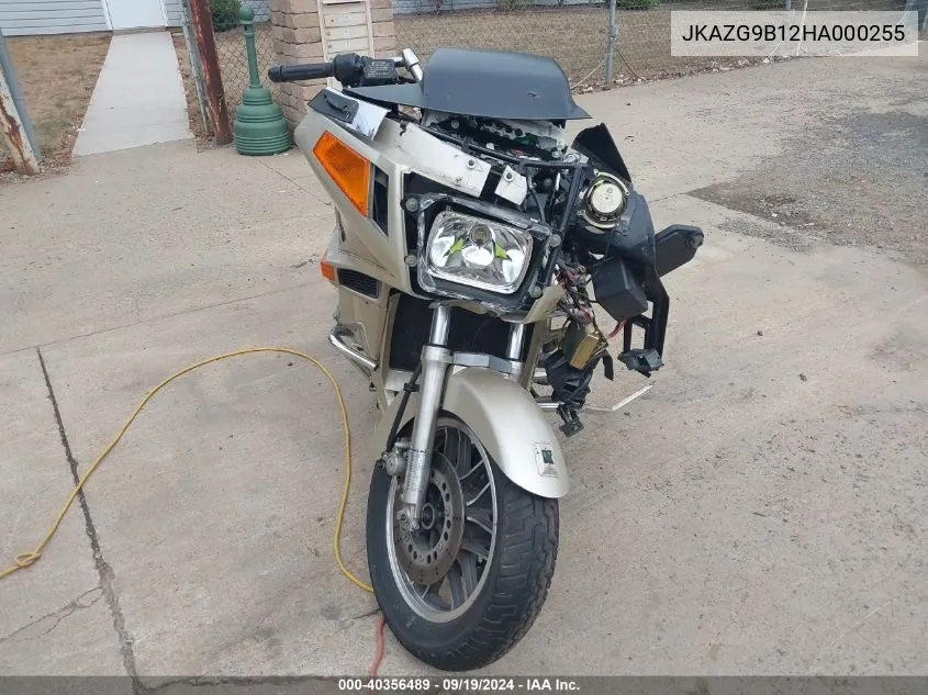 1987 Kawasaki Zg1200 VIN: JKAZG9B12HA000255 Lot: 40356489