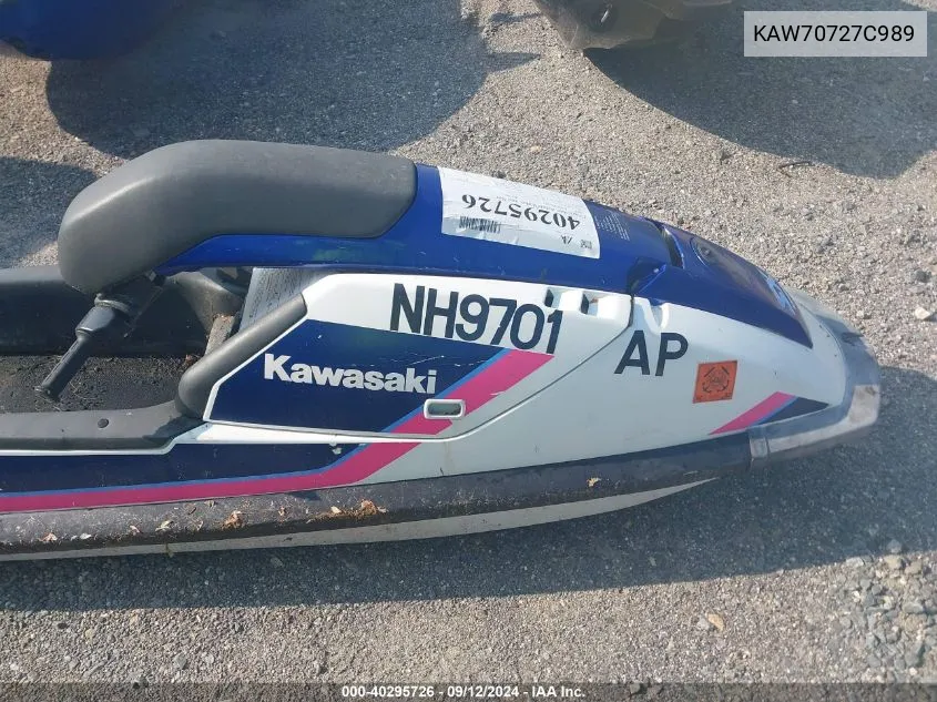 KAW70727C989 1989 Kawasaki Jetski