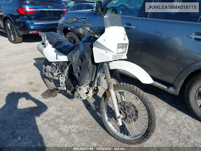 1991 Kawasaki Kl650 VIN: JKAKLEA18MA018115 Lot: 40477168