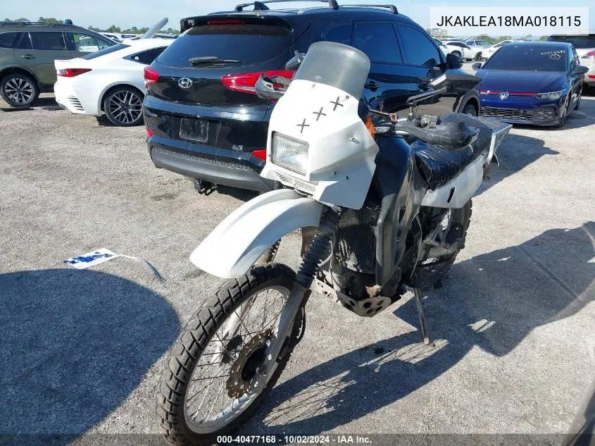 1991 Kawasaki Kl650 VIN: JKAKLEA18MA018115 Lot: 40477168