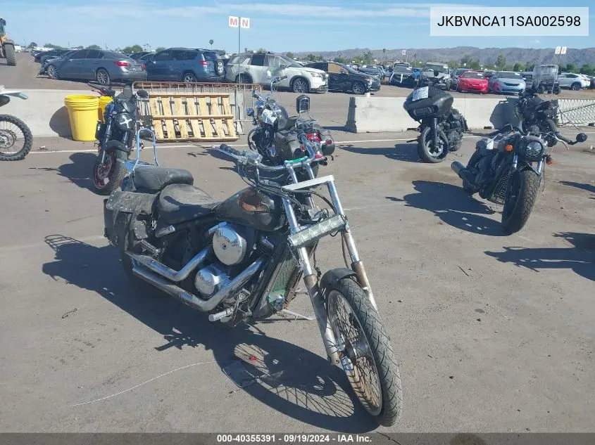 1995 Kawasaki Vn800 VIN: JKBVNCA11SA002598 Lot: 40355391