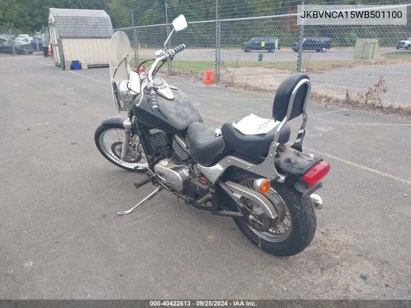 1998 Kawasaki Vn800 VIN: JKBVNCA15WB501100 Lot: 40422613