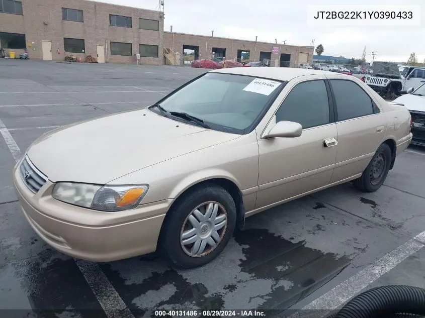 JT2BG22K1Y0390433 2000 Toyota Camry Le