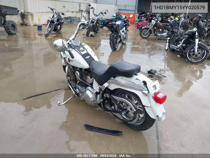 2000 Harley-Davidson Flstf VIN: 1HD1BMY15YY020579 Lot: 40237599