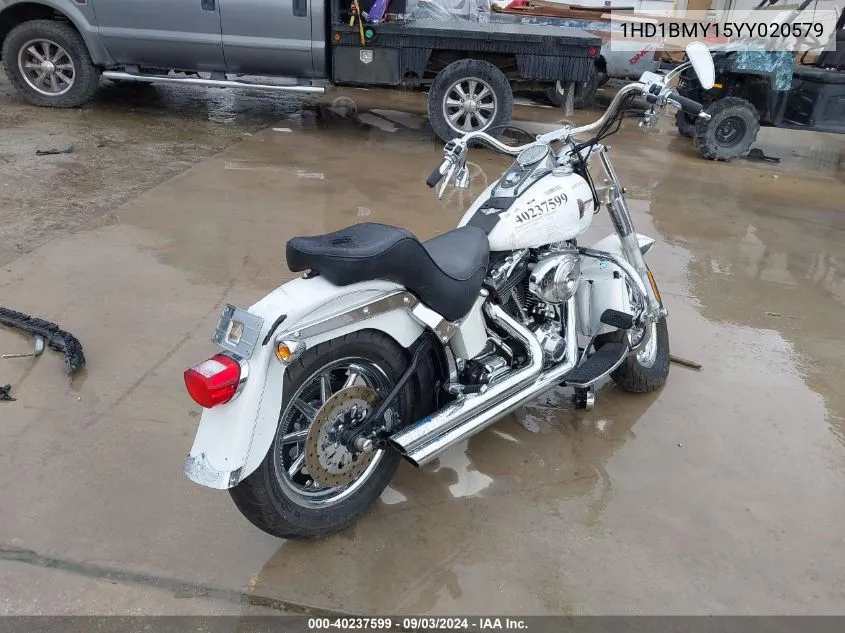 2000 Harley-Davidson Flstf VIN: 1HD1BMY15YY020579 Lot: 40237599