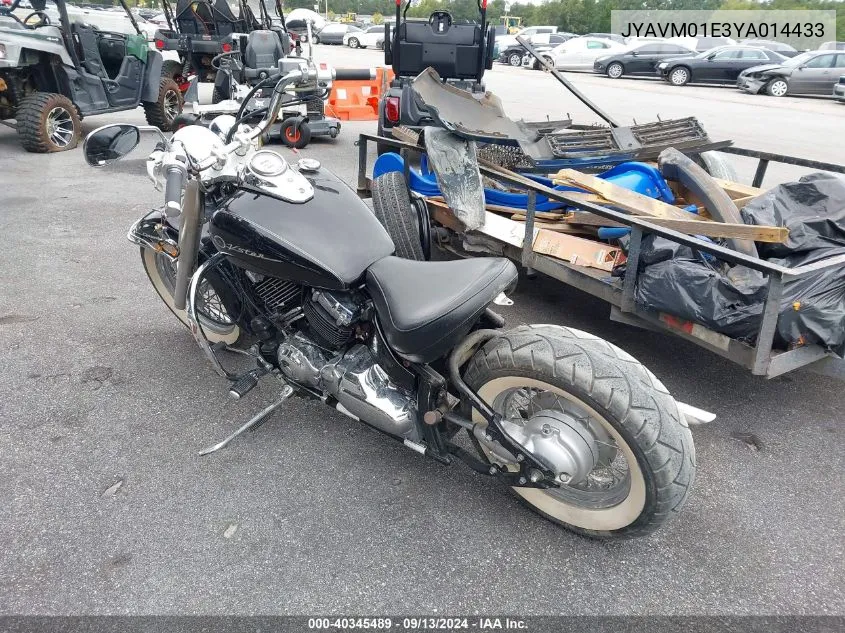 2000 Yamaha Xvs65 A VIN: JYAVM01E3YA014433 Lot: 40345489