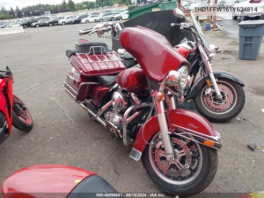 2001 Harley-Davidson Flhtci VIN: 1HD1FFW161Y624814 Lot: 40099681