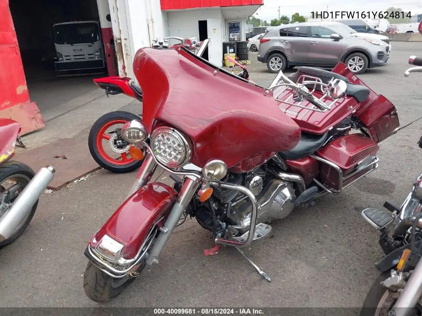 2001 Harley-Davidson Flhtci VIN: 1HD1FFW161Y624814 Lot: 40099681