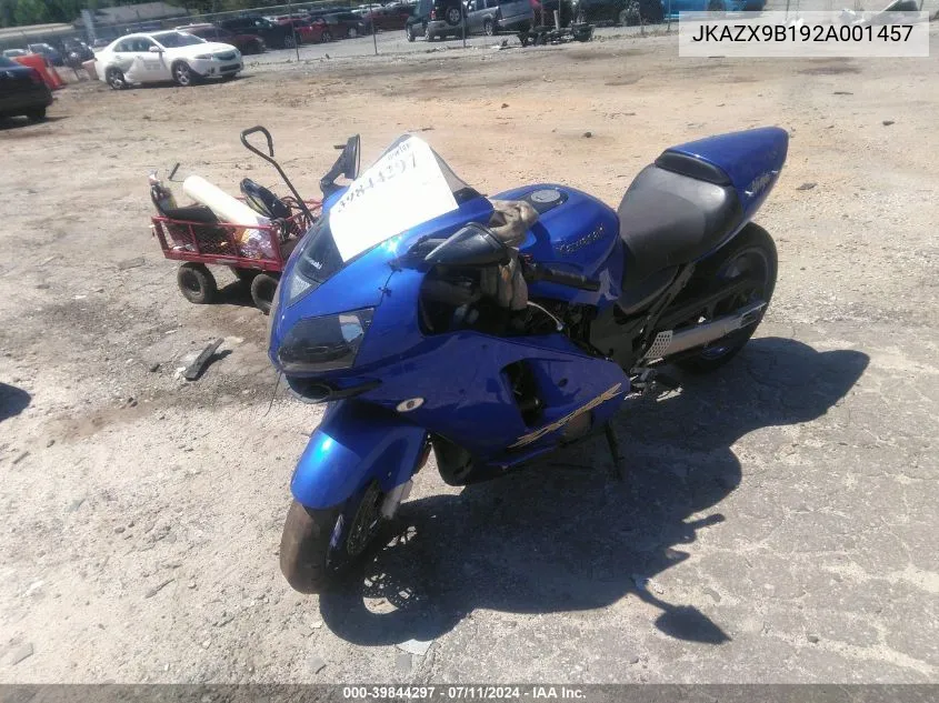 JKAZX9B192A001457 2002 Kawasaki Zx1200 B