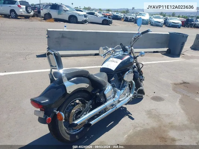 2002 Yamaha Xvs1100 A VIN: JYAVP11E12A023636 Lot: 40240826