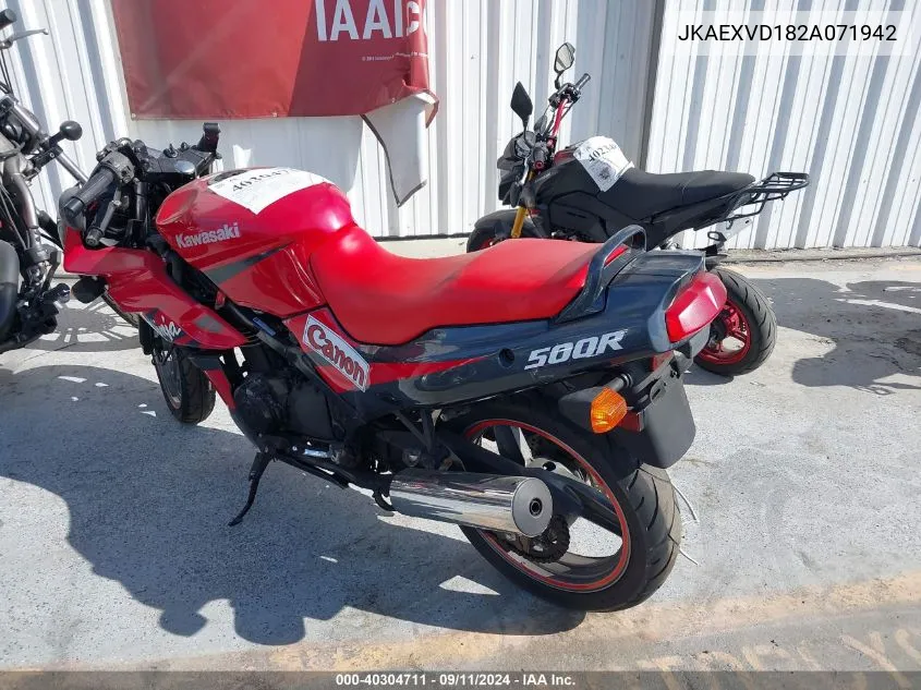 JKAEXVD182A071942 2002 Kawasaki Ex500 D