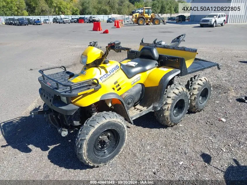 2002 Polaris Sportsman 6X6 VIN: 4XACL50A12D822805 Lot: 40441849