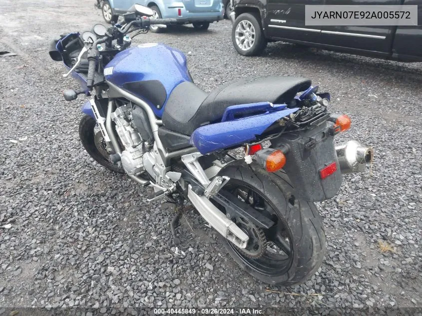 JYARN07E92A005572 2002 Yamaha Fzs10