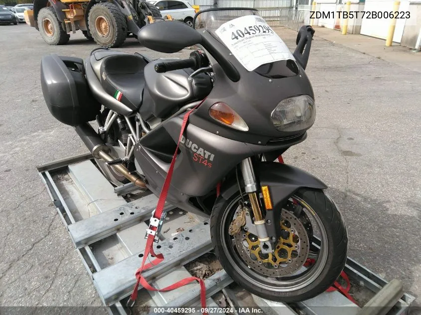 2002 Ducati St4 S VIN: ZDM1TB5T72B006223 Lot: 40459295