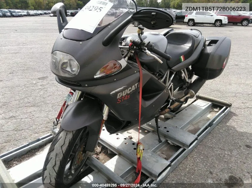 2002 Ducati St4 S VIN: ZDM1TB5T72B006223 Lot: 40459295