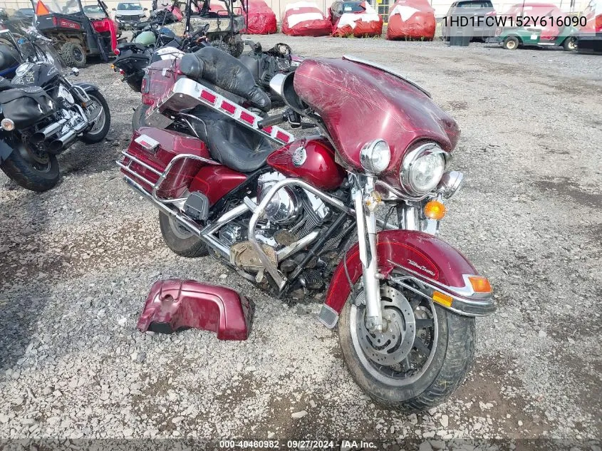 2002 Harley-Davidson Flhtcui VIN: 1HD1FCW152Y616090 Lot: 40460982