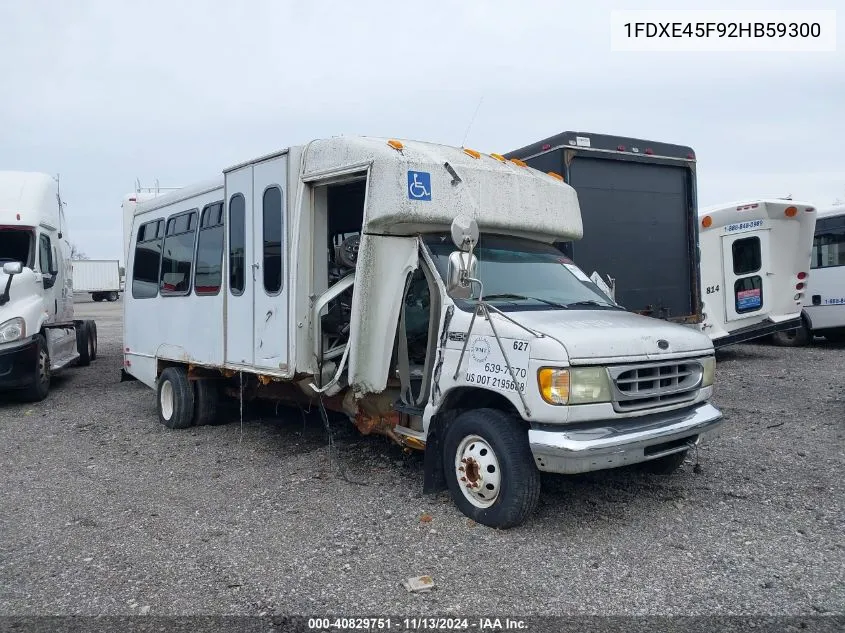 1FDXE45F92HB59300 2002 Unknown Econoline Commercial Cutaway Standard