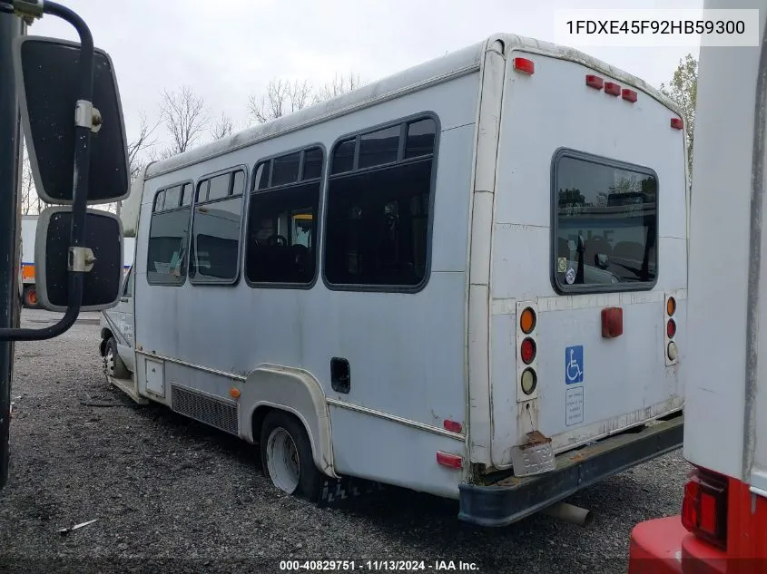 1FDXE45F92HB59300 2002 Unknown Econoline Commercial Cutaway Standard