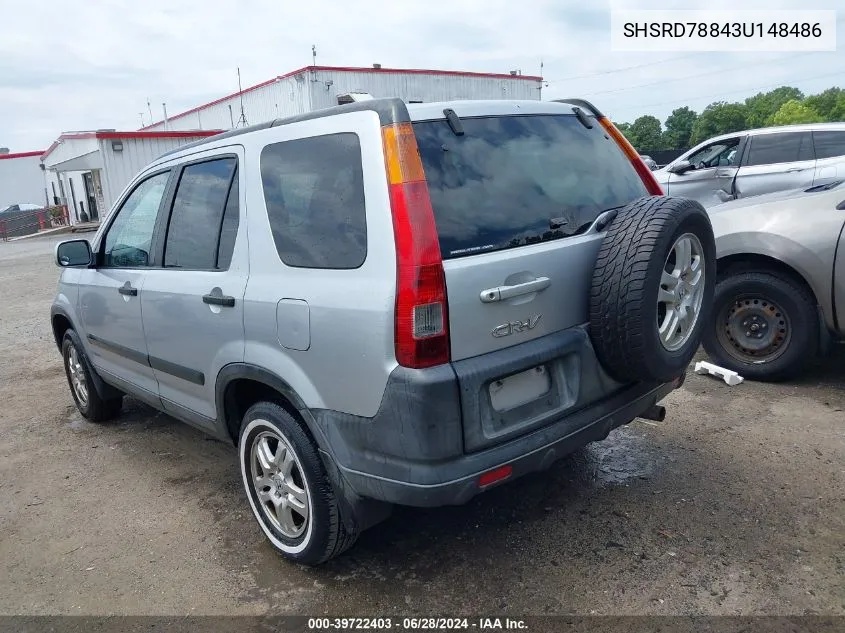 SHSRD78843U148486 2003 Honda Cr-V Ex