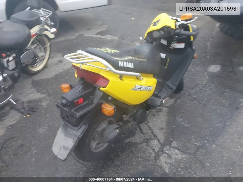 LPRSA20A03A201593 2003 Yamaha Yw50 Ap Zuma